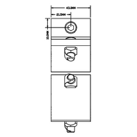 40-560-1 MODULAR SOLUTIONS 60° SUPPORT ANGLE WITH HARDWARE